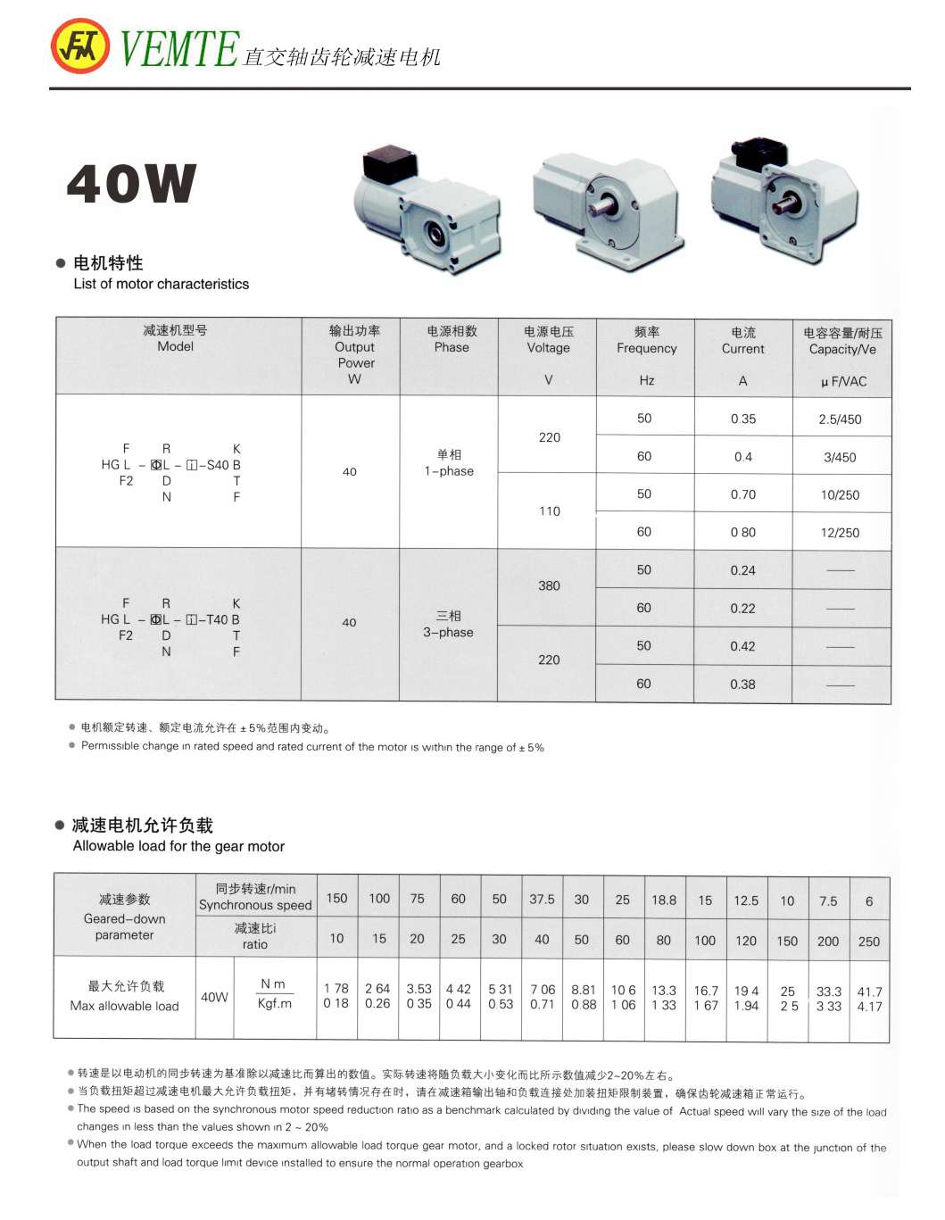 直交軸齒輪減速機(jī)40W